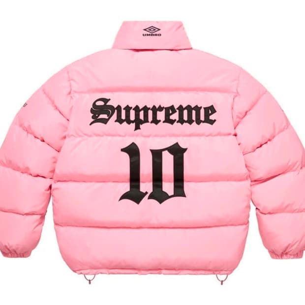 [XL]슈프림 엄브로 다운 푸퍼 자켓 패딩 핑크