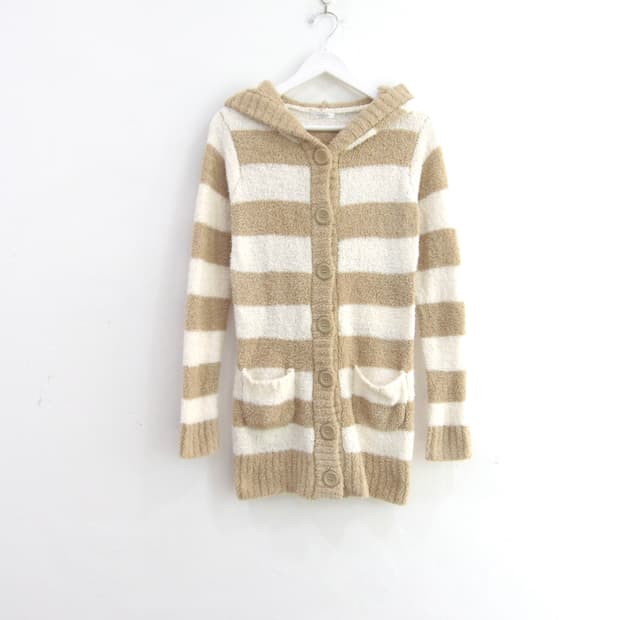 colza 콜자 스트라이프 후드 원피스 리즈리사 헤이세이 라떼갸루