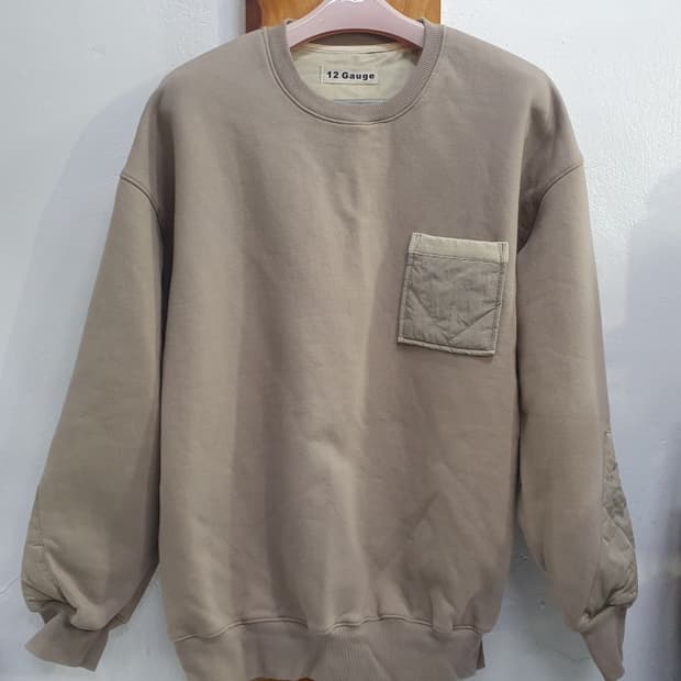 12Gauge 코튼 오버핏 겨울 맨투맨