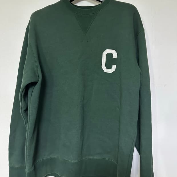 커버낫 C 로고 맨투맨 그린