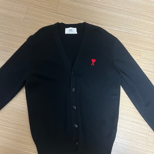 아미 스몰 로고 가디건 [s]
