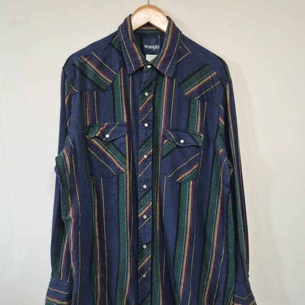 랭글러Wrangler 체크 웨스턴 셔츠 XL사이즈 - S329