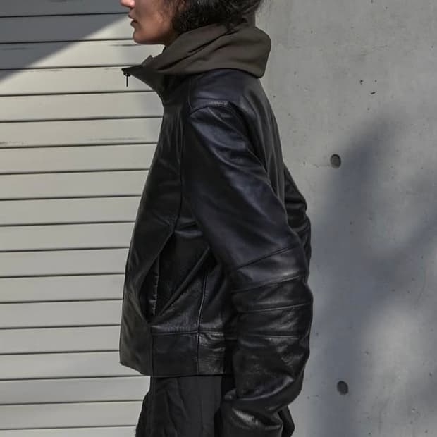머듈 레더 자켓 블랙 1 