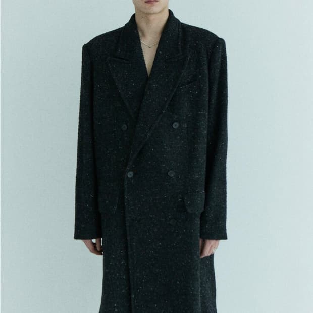 CRUSHAGAIN tweed coat