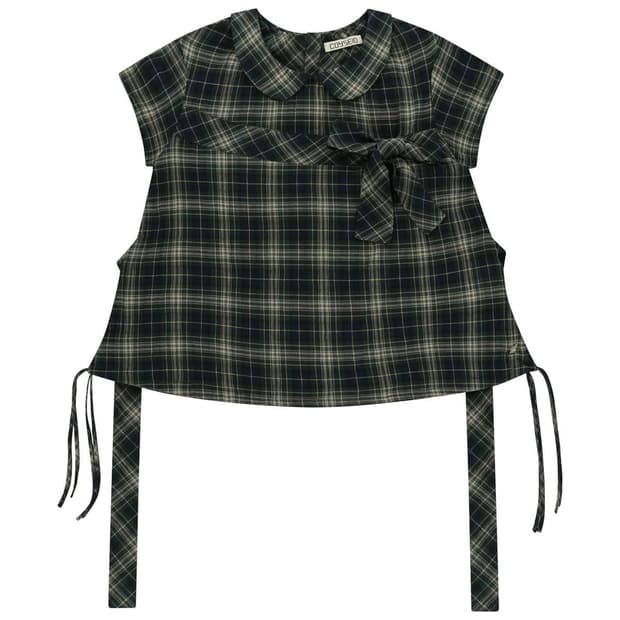 코이세이오 BOW BLOUSE CHECK