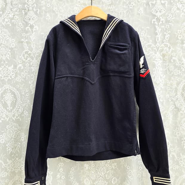 40s ww2 미해군 세일러 울 셔츠