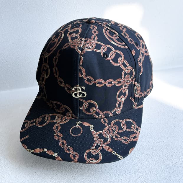 스투시 SS링크 체인 패턴 6패널 캡