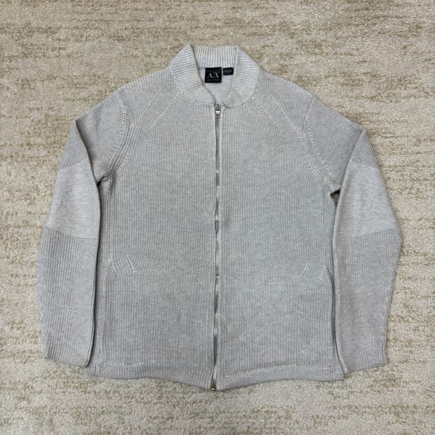 [L] A/X 알마니 익스체인지 니트 집업 자켓