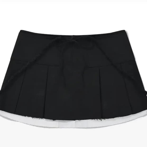 키르시 컬렉션 로우 플리츠 스커트