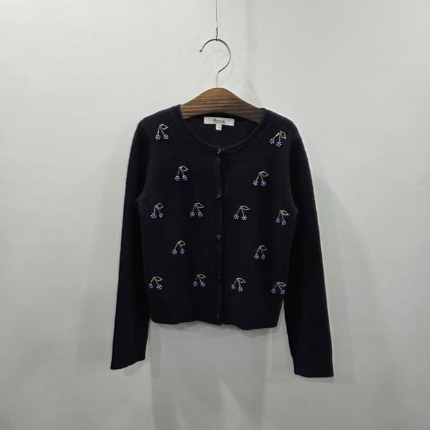 봉쁘앙 키즈 캐시미어 100% 체리비즈 가디건 6