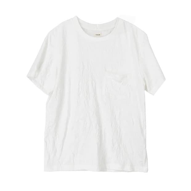 VUJA DE OTTO CRINKLED POCKET T-SHIRT