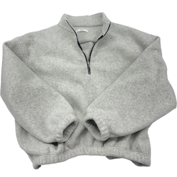 [2] 논노드 하프 집 플리스 클라우드 화이트 새제품