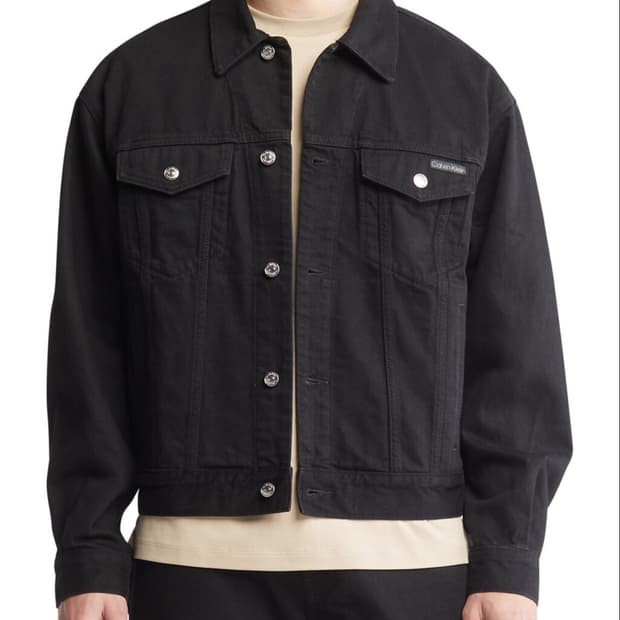 캘빈클라인 90s 데님 트러커 자켓 블랙 m 오버핏