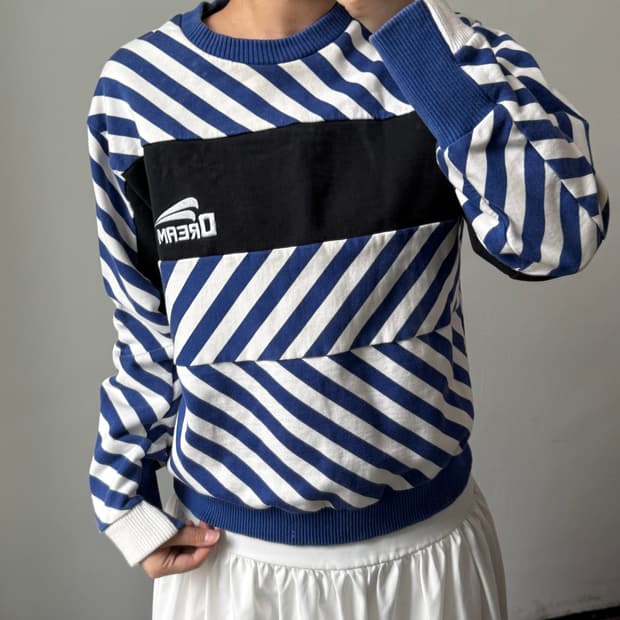 [L] 겐조 블루 패턴 맨투맨