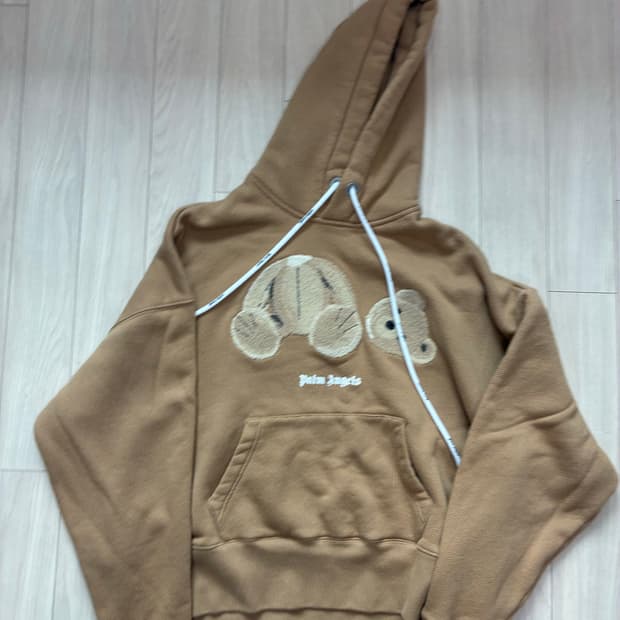 팜엔젤스 베이지/카멜컬러 베어 후드 xs (실제 S-L)