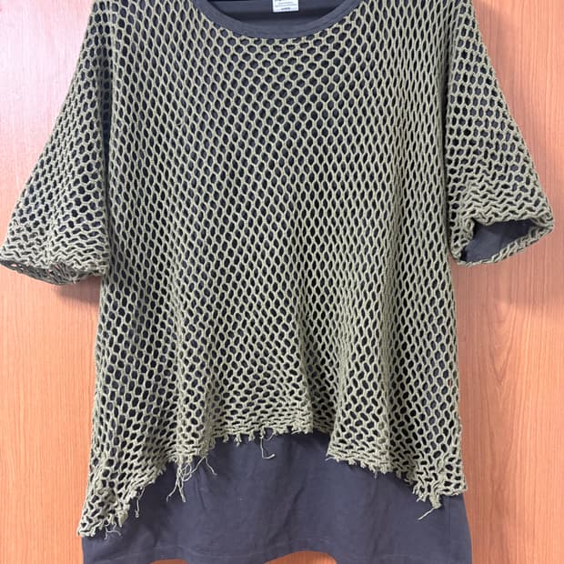 사스콰치 그물 티셔츠