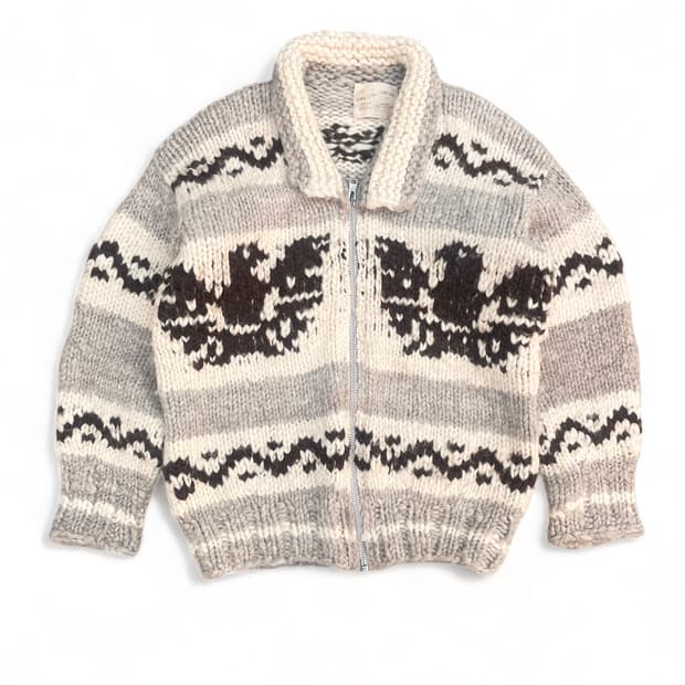 vintage cowichansweater jacket