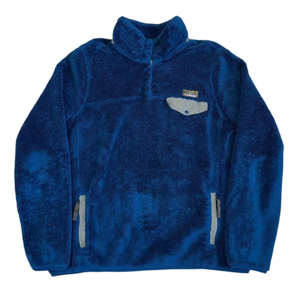 [L] 00s L.L.Bean 스냅 플리스 포켓 풀오버 후리스 자켓
