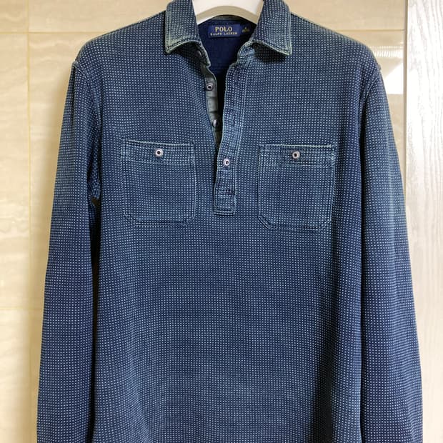 100)폴로 사시코 풀오버 던가리 셔츠