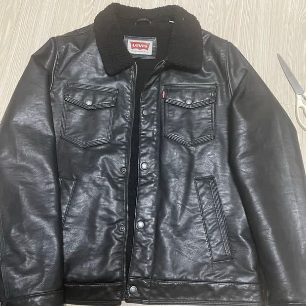리바이스 가죽 쉐르파 자켓 s판매 