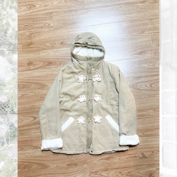 빈티지 떡볶이 더플 코트 히메갸루 로걀 라떼 모리걸 리즈리사깔 히메카지