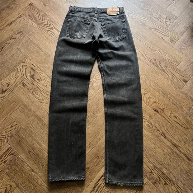 [30]90's 리바이스 USA Made 흑청 데님팬츠 S29