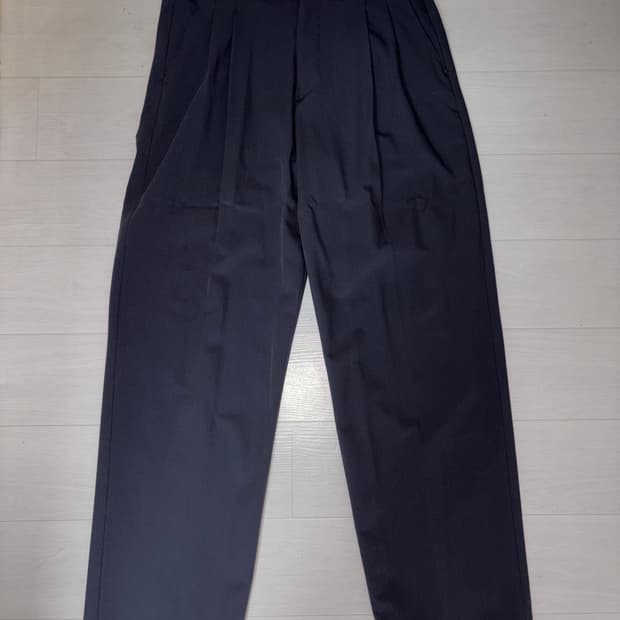 그레이색 와이드 슬랙스