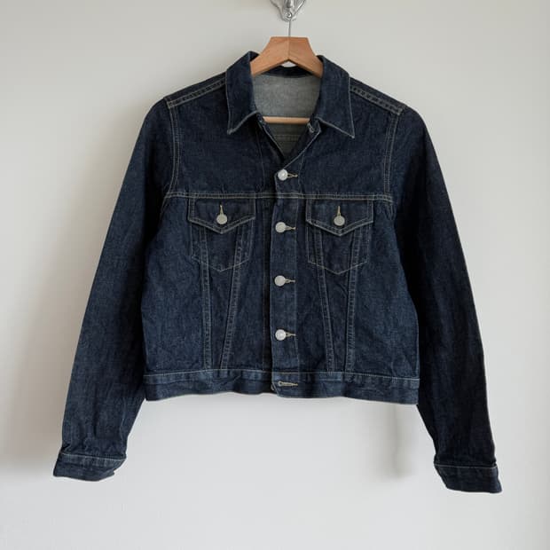 올드 유니클로(UNIQLO) 박스로고 데님자켓