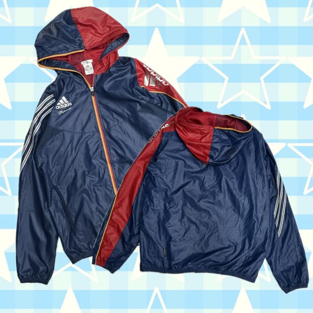 재팬 아디다스 글로시 바람막이 스트릿 스포티 스포츠 지퍼 트레이닝