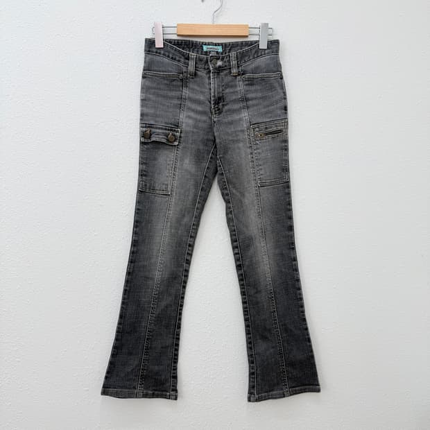 빈티지 Anna kerry 그레이 부츠컷 데님 팬츠