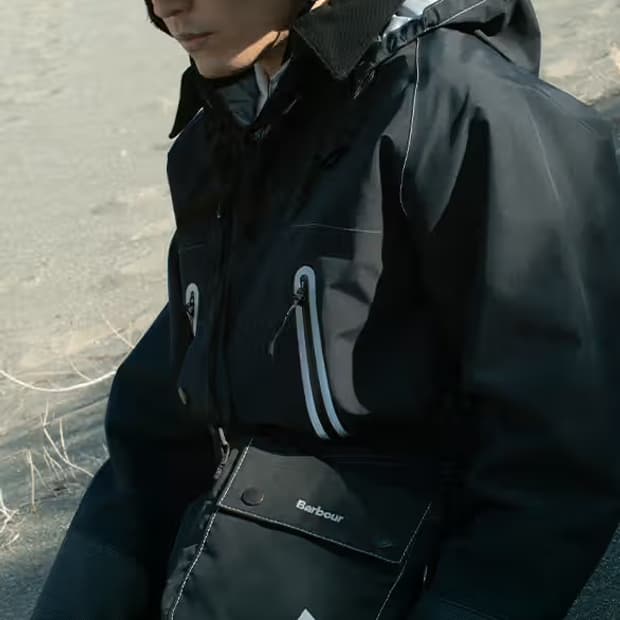 민트급) 바버 x and wander 3L 자켓