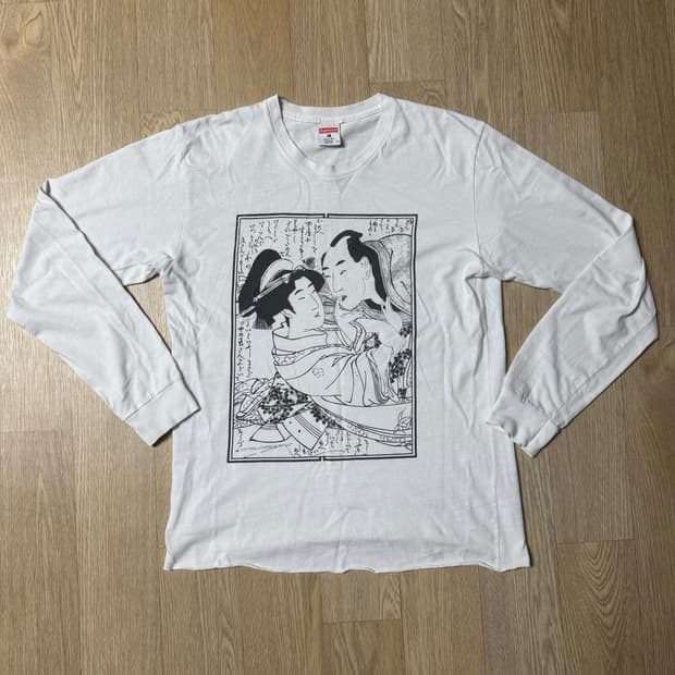 슈프림 16ss 사스콰치패브릭스 콜라보 롱슬리브M