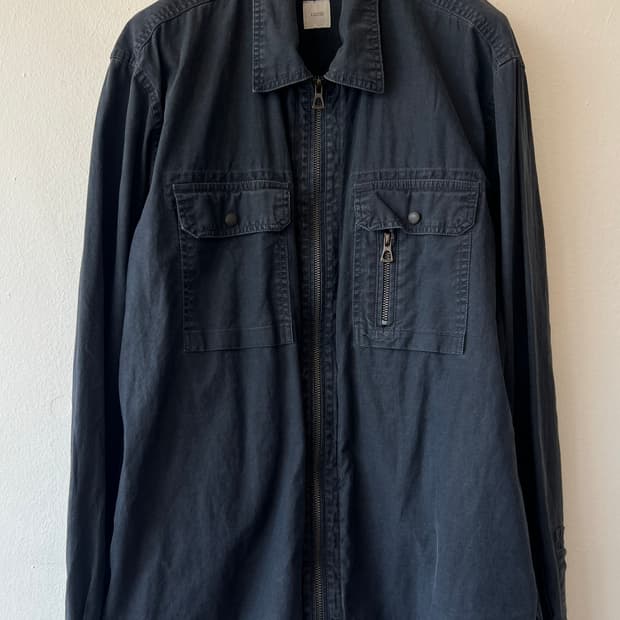 시리즈 남성 워싱블랙 셔츠 워크자켓