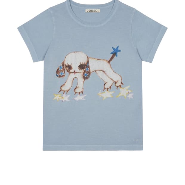 COYSEIO Vintage puppy T-shirt