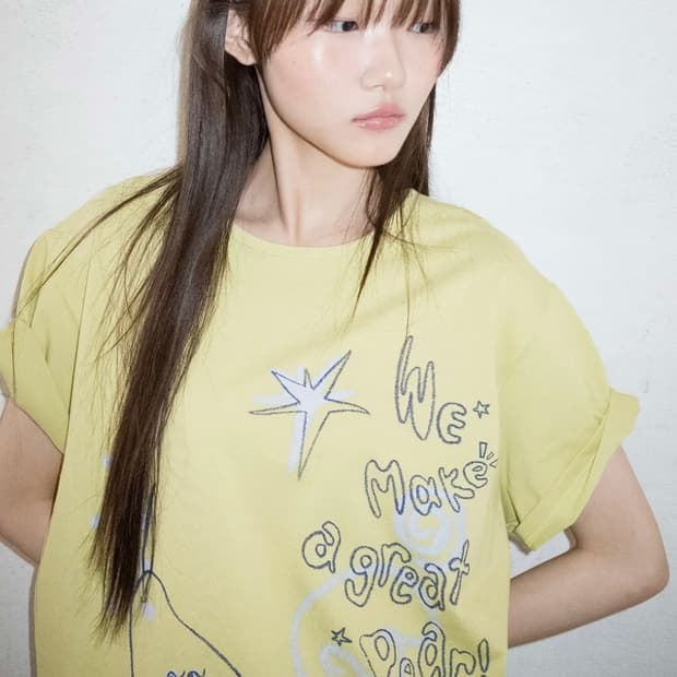 온스카 crayon fruit t-shirt (pear olive)