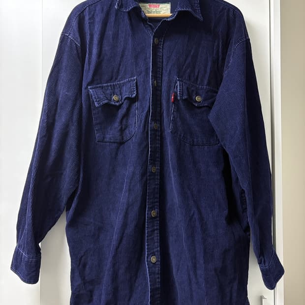리바이스 코듀로이 네이비 셔츠