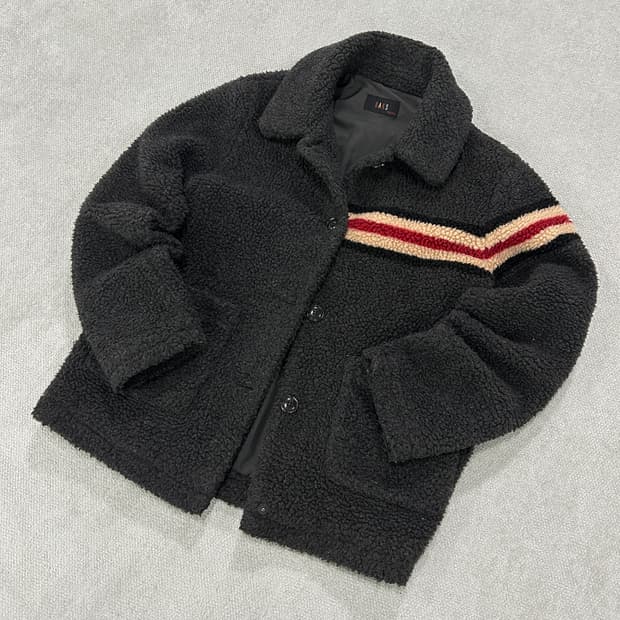 닥스 14-15세용 뽀글이 블랙자켓 