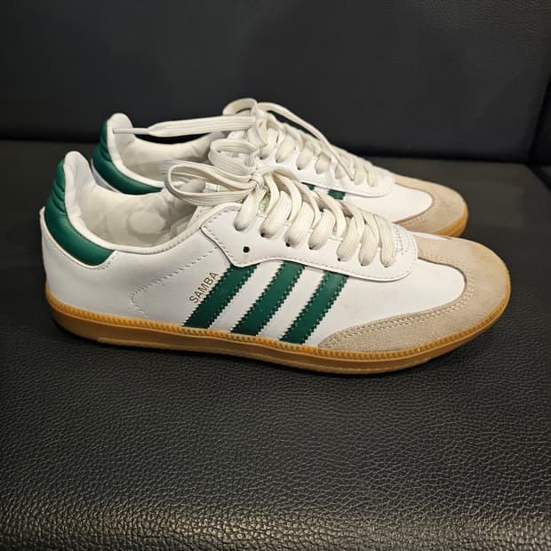아디다스 삼바 그린 화이트