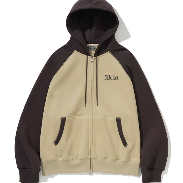 테켓 베이지 후드집업