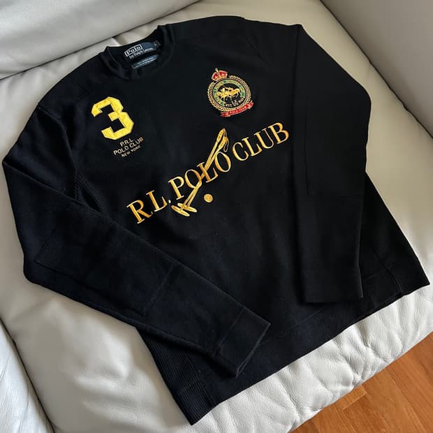 폴로 랄프로렌 클럽 메리노 니트 L