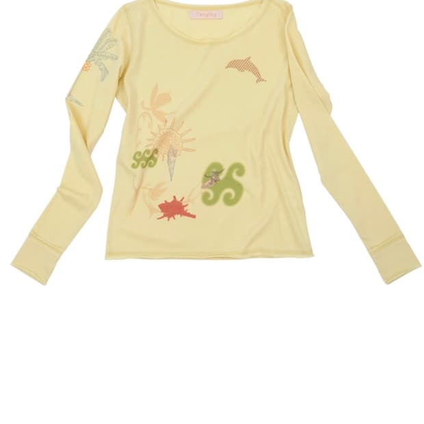 Tangling 탱글링 wavey long sleeve (아이브레이착용)