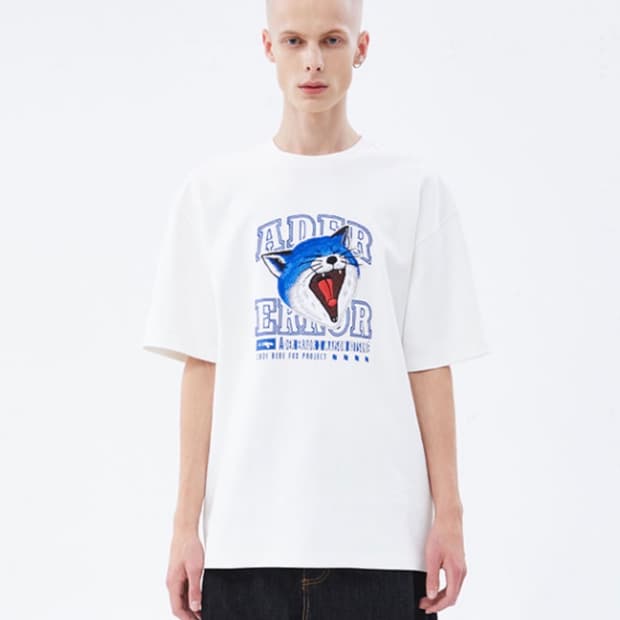 (새상품/XL)아더에러x메종키츠네 콜라보 얀 폭스 오프 화이트