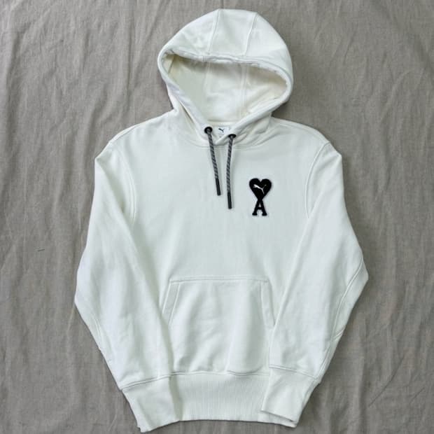 퓨마아미후드티화이트