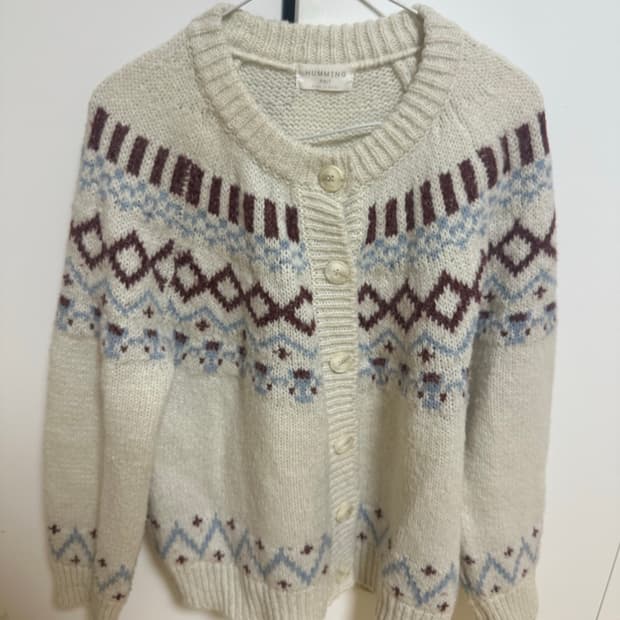 허밍니트 노르딕니트 니트가디건 멍텅구리가디건 빈티지가디건 패턴가디건