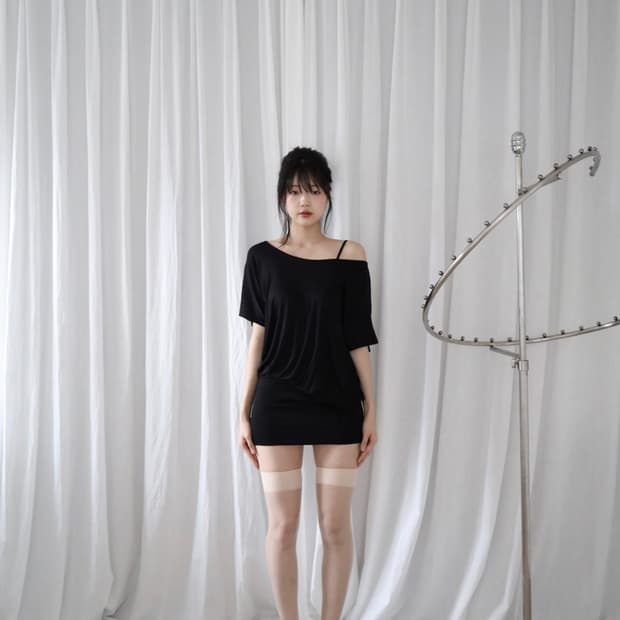 Cladda sheer t. 미니원피스