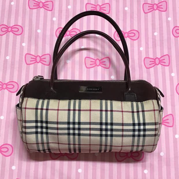 버버리 노바체크 보스턴백 토트백