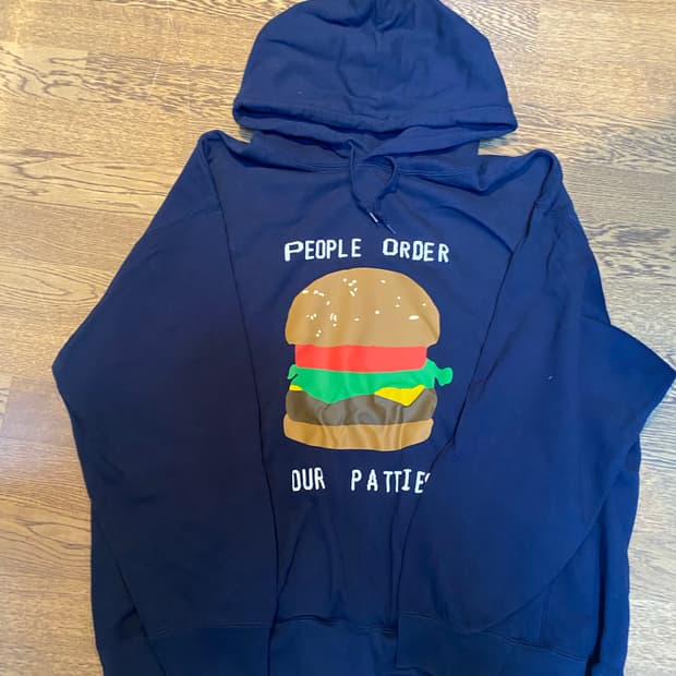 유니클로 cpfm 스폰지밥 후드 4xl  네이비