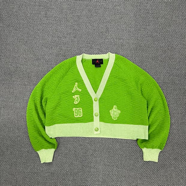 나이키 조던X유니온X베피스 옐로우그린 가디건