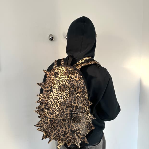 JPN VTG 레오파드 터틀 스파이크 백팩