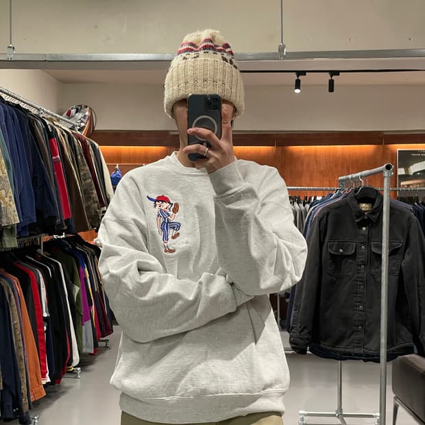 90's 베티붑 USA 맨투맨  